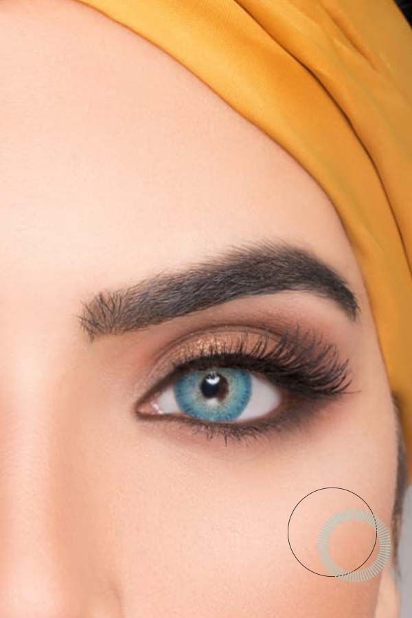 colored lenses victoria lenses Desi Blue.