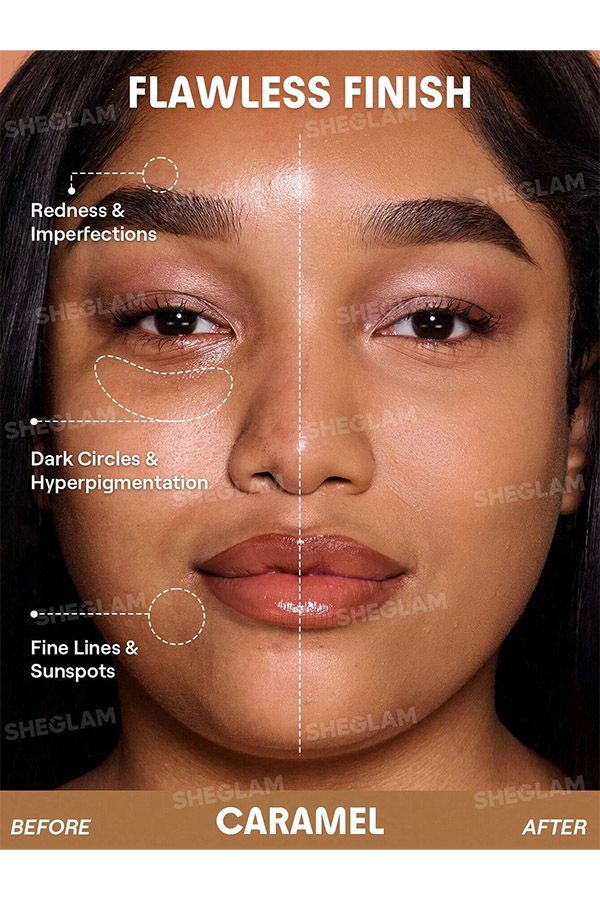 accessories sheglam كريم أساس لوك آند جو طويل الأمد - كراميل
