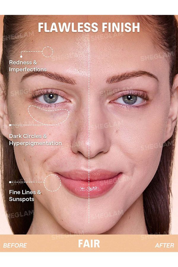 accessories sheglam كريم أساس لوك آند جو طويل الأمد - فاتح