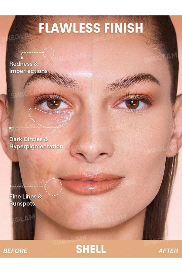 accessories sheglam كريم أساس لوك آند جو طويل الأمد - شل