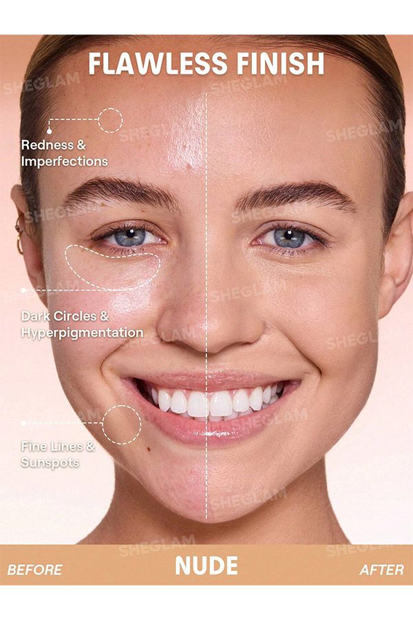 accessories sheglam كريم أساس لوك آند جو طويل الأمد - بيج