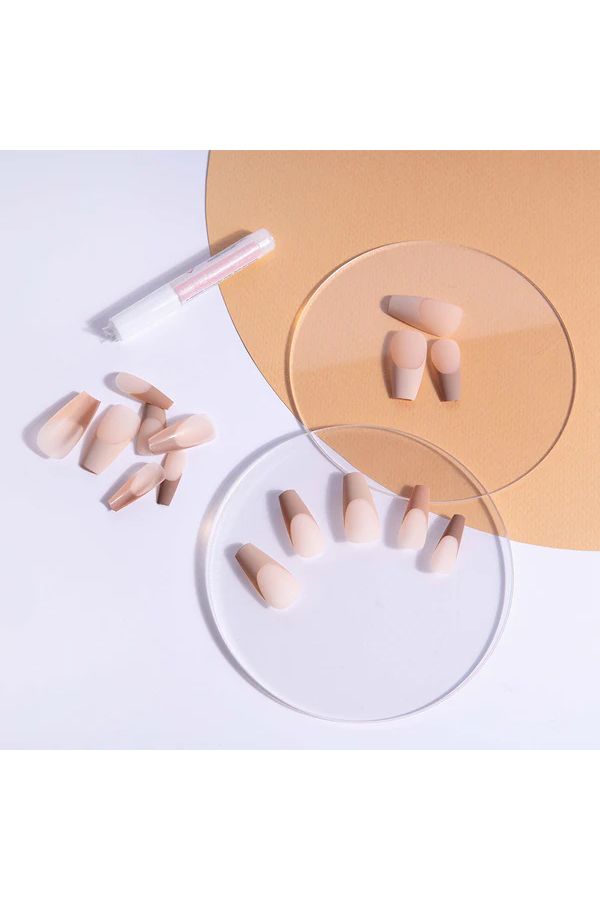 accessories nails NAIL HQ LONG COFFIN NUDE TIP NAILS 69