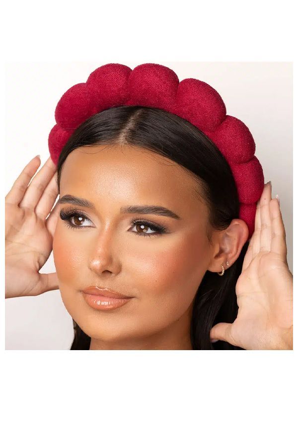 accessories self care عصابة الرأس كلاود باللون الاحمر 429