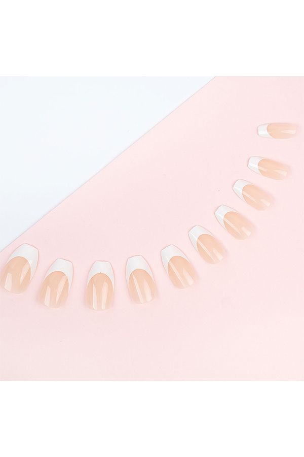 accessories nails INVOGUE-FRENCH PINK COFFIN-NAILS 105