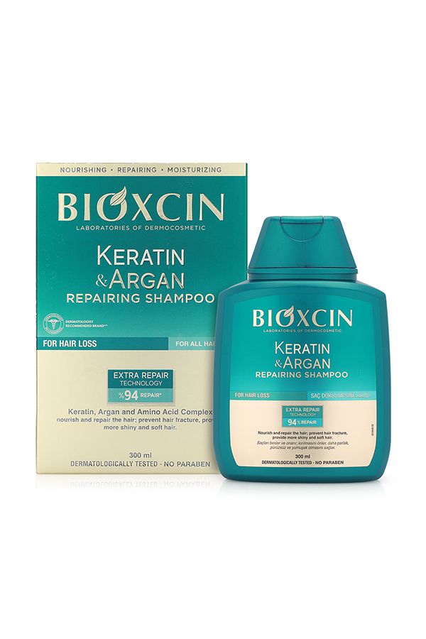 accessories self care BIOXCIN Keratin & Argan Repairing Shampoo 300ML