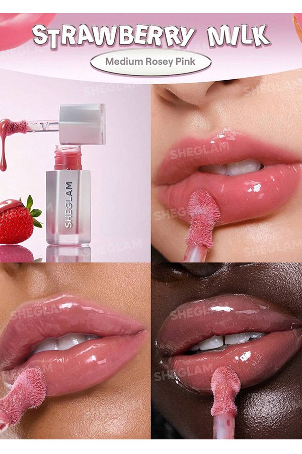 accessories sheglam Glass Lock Air Gloss-Strawberry Milk