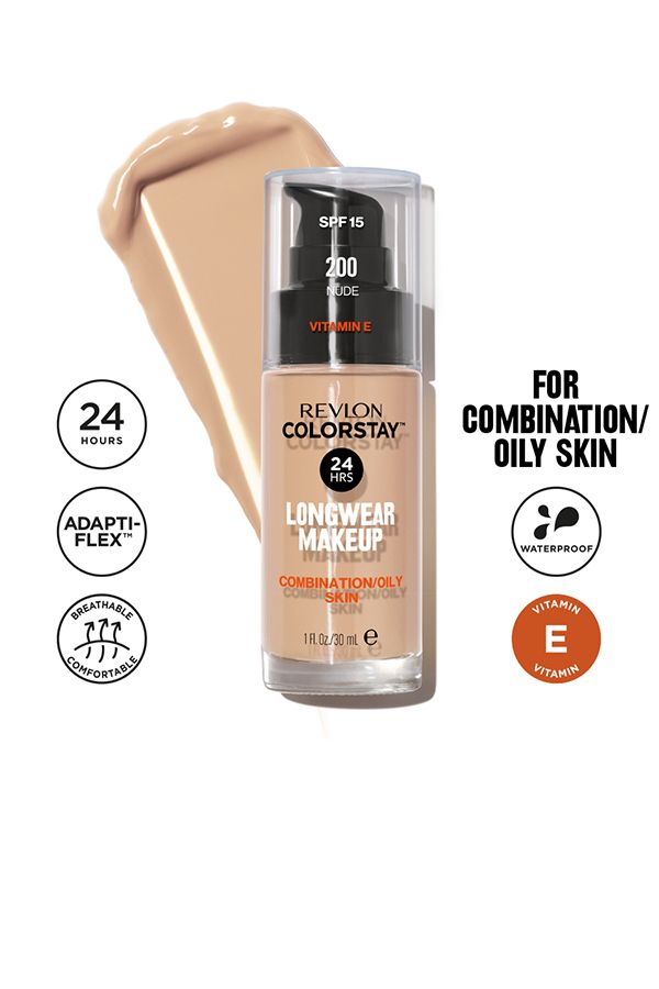accessories make up Revlon ColorStay™ Longwear Makeup for Combination/Oily Skin, SPF 15 Nude 200