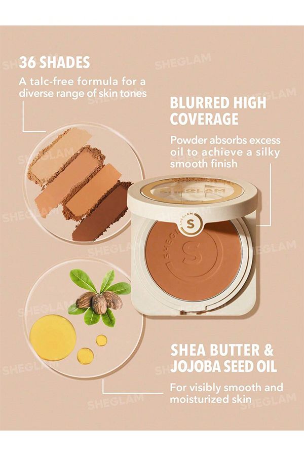 accessories sheglam Skin-Focus High Coverage Powder Foundation-Shell