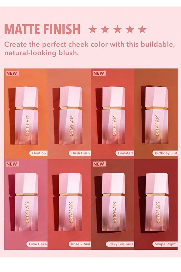 accessories sheglam Color Bloom Liquid Blush Rose Ritual