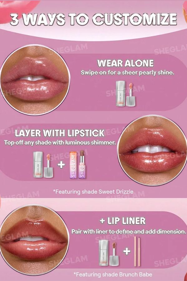 accessories sheglam Glass Lock Air Gloss – High Key