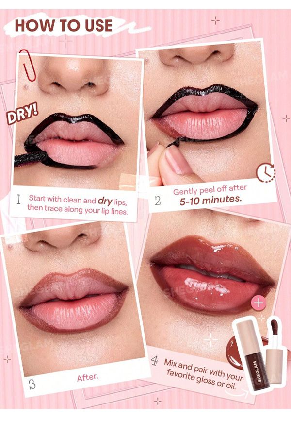 accessories sheglam Fall In Line Peel Off Lip Liner Stain-Brownie Points