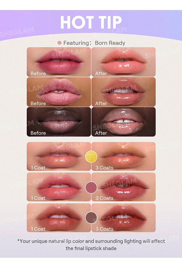 accessories sheglam Glass Lock Air Gloss-Sepia Kiss