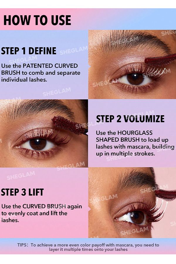 accessories sheglam All-In-One Volume & Length Mascara-Waterproof Macchiato