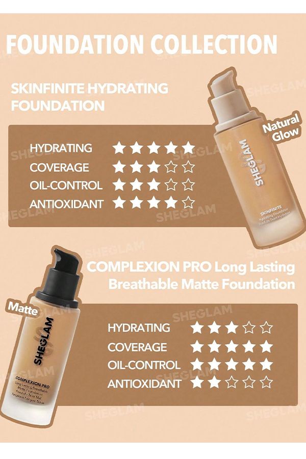 accessories sheglam Skinfinite Hydrating Foundation-Shell
