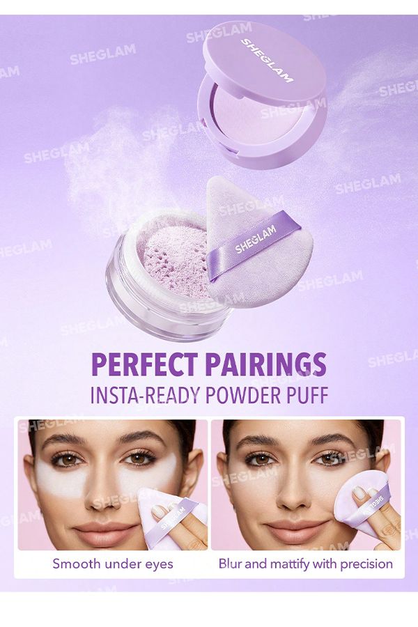 accessories sheglam  بودرة تثبيت الوجه وتحت العينين من إنستغرام - بنكهة التارو