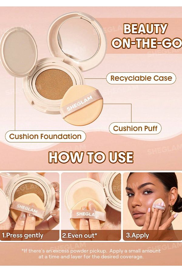 accessories sheglam Lock & Go Long-Lasting Cushion Foundation-golden