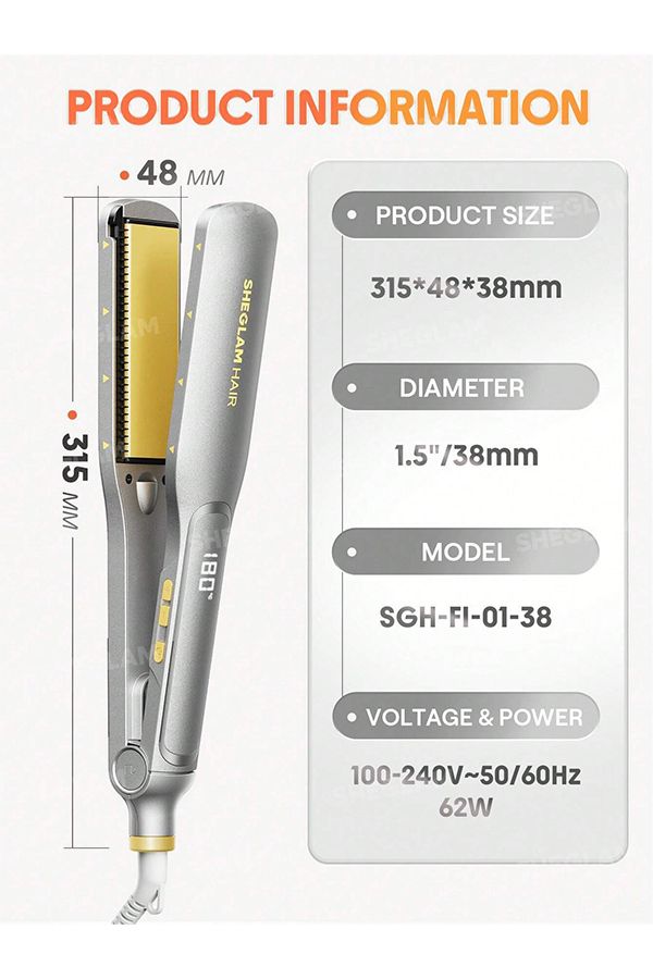 accessories sheglam Sleek Chic Wide Glide Straightener