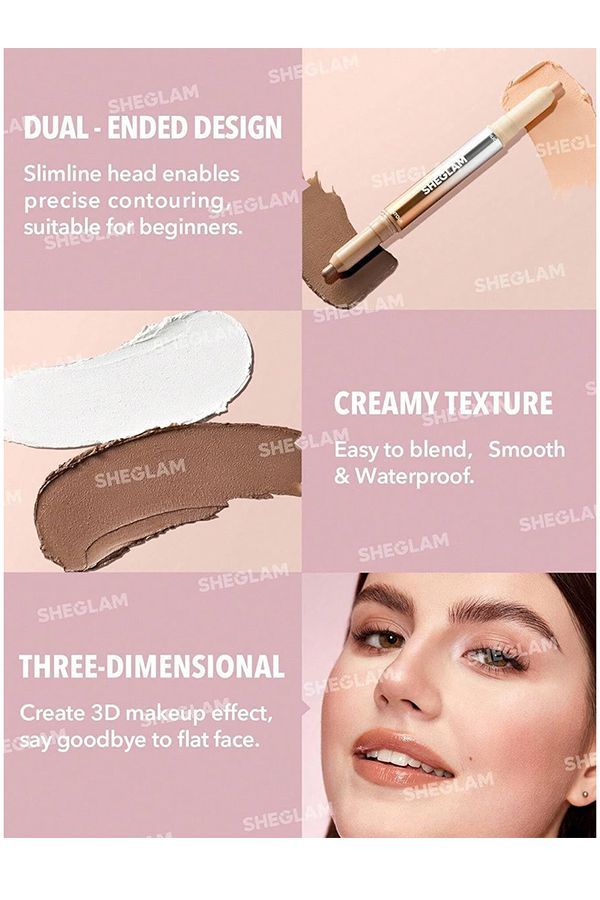 accessories sheglam Fine Line 2-In-1 Nose Contour & Highlight Pen - Buff