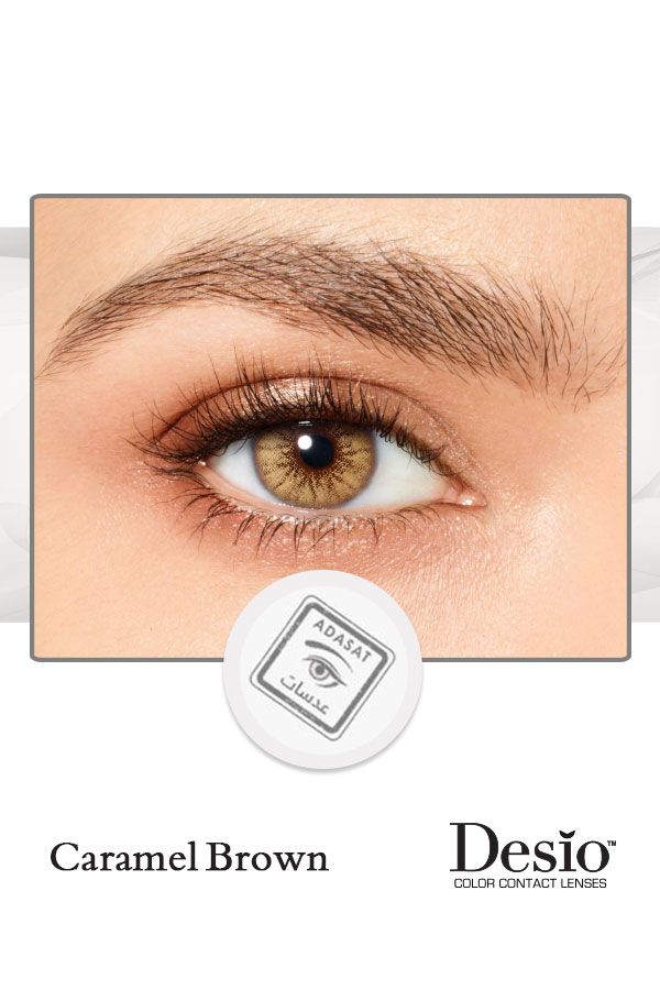 colored lenses desio Caramel Brown 3