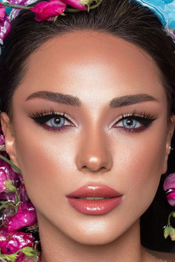 colored lenses bella lenses Natural Gray Blue 2