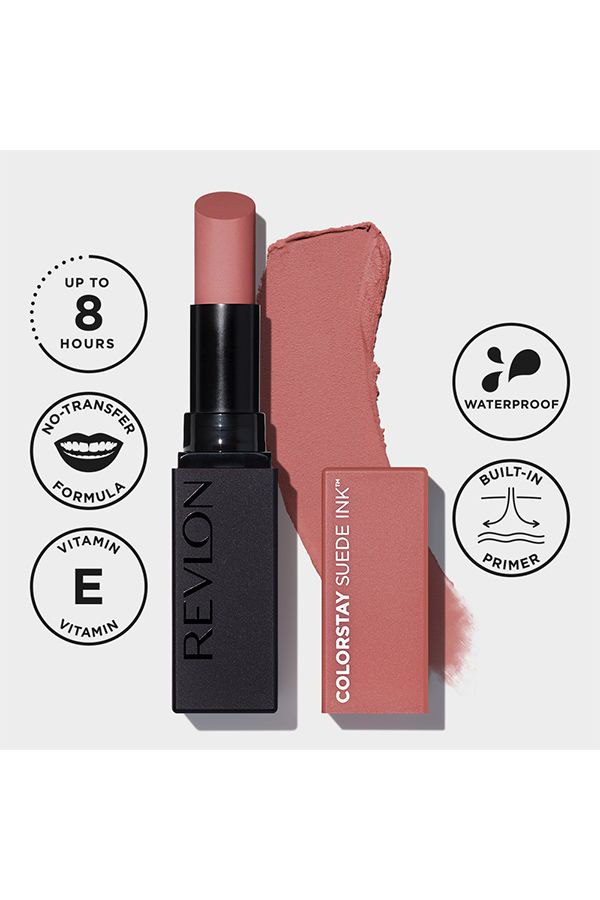 accessories lipstick أحمر شفاه ريفلون كولورستاي سويد إنك، لون غوت إنست%
