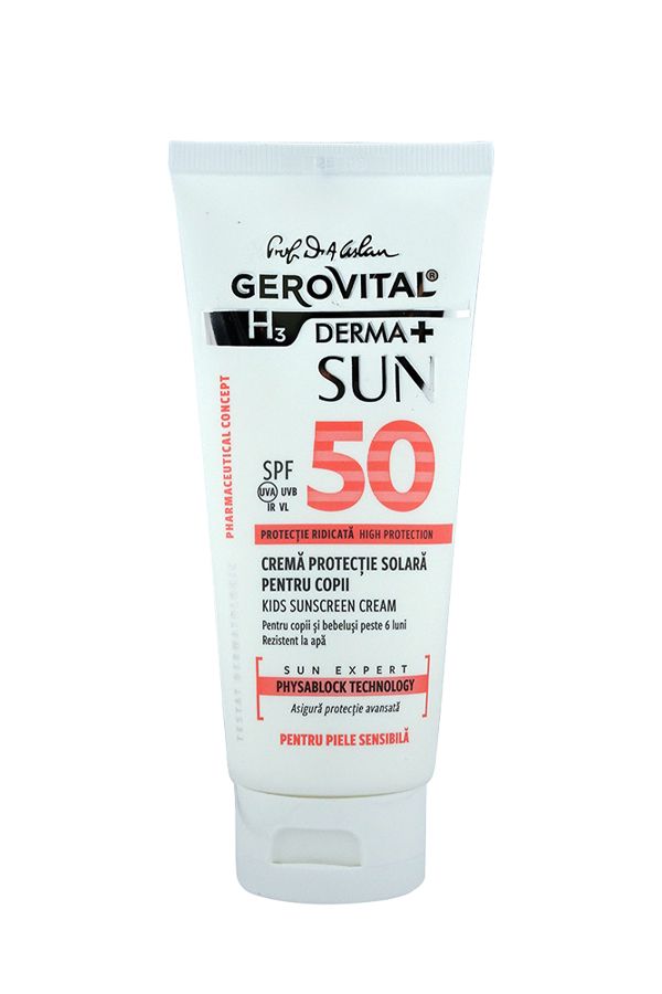 accessories gerovital11 GEROVITAL H3 DERMA+ Kids Sunscreen Cream SPF50+ 100ML 3