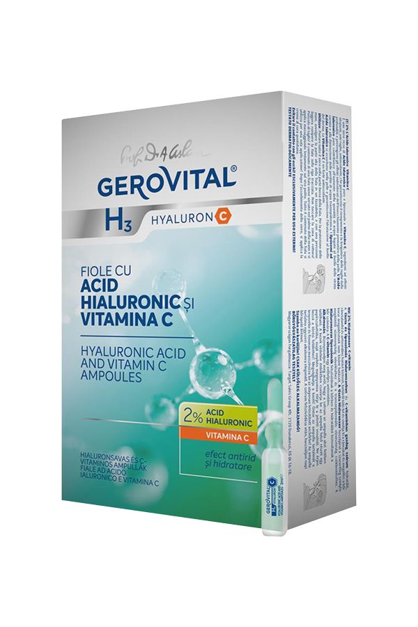 accessories gerovital11 GEROVITAL HYALURONIC Acid AND VIT C AMPOULES 10*2 ML 4