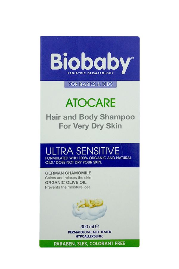 accessories biobaby Biobaby ATOCARE Hair & Body Shampoo For Very Dry Skin 300ML 3