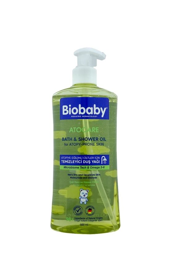 accessories biobaby Biobaby ATOCARE Bath & Shower Oil Very Dry & Sensitive Skin 500ML 2