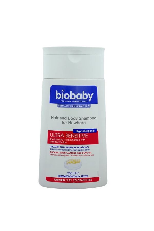 accessories biobaby Biobaby Hair & Body Shampoo for Newborn Hypoallergenic 200ML 1